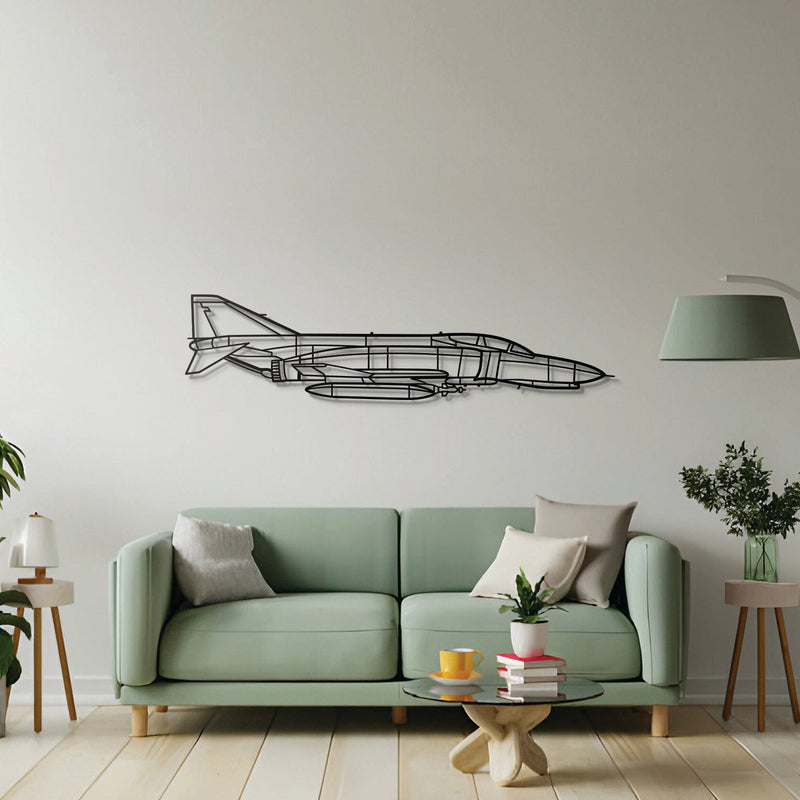 F-4E Phantom Metal Aircraft Wall Art - NCP0070