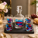 Artisanal Hand Painted Glassware Gift