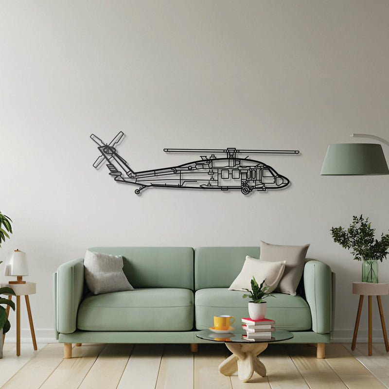 UH-60 Black Hawk Metal Aircraft Wall Art - NCP0146