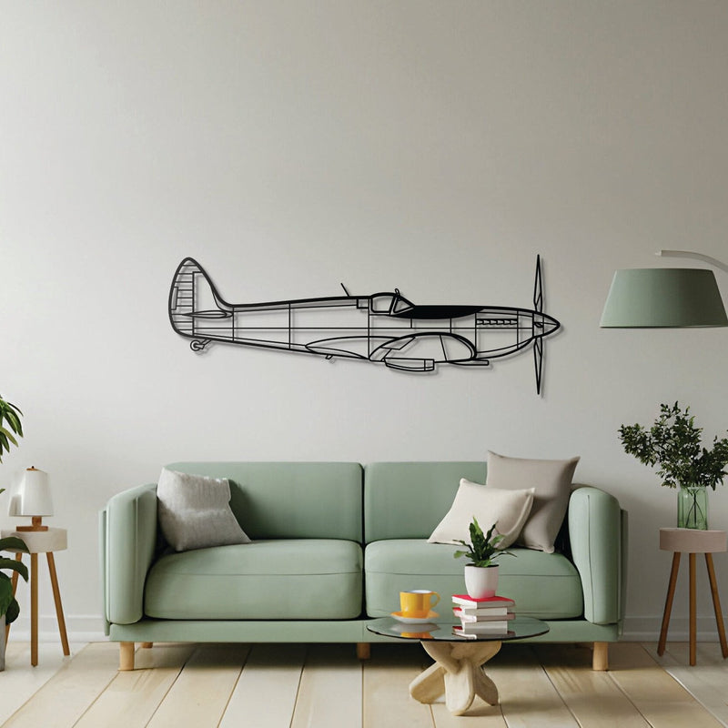 Spitfire MK IX Metal Aircraft Wall Art - NCP0131