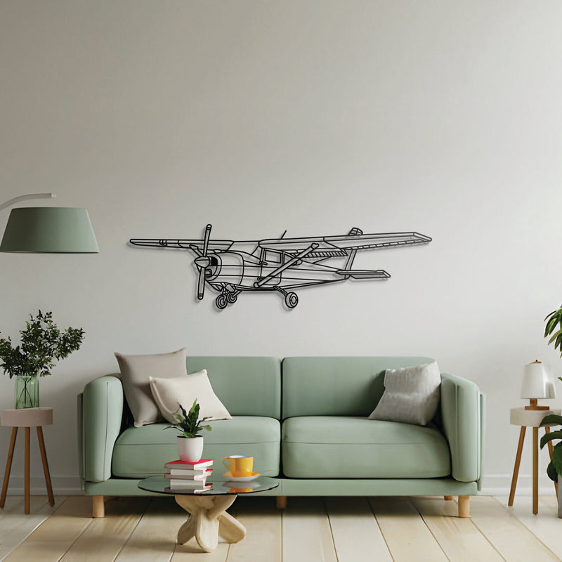 182 Skylane Front Angle Metal Aircraft Wall Art - NCP0454