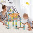162 Pieces Bamboo Marble Run Educational Learning Toy Set by LJGDeals
