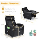 Ergonomic PU Leather Kids Recliner Lounge Sofa for 3-12 Age Group by LJGDeals