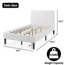 Platform Bed with Button Tufted Headboard by LJGDeals