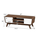 Sliding Door TV Stand with Adjustable Shelf for TVs up to 55 Inch by LJGDeals