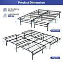 Full/King Size Folding Steel Platform Bed Frame for Kids and Adults by LJGDeals