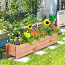 Wooden Decorative Raised Garden Bed for Yard and Window by LJGDeals