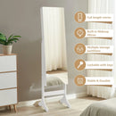 Standing Jewelry Cabinet with Full Length Mirror by DirectDeals