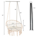 Cushioned Hammock Swing Chair with Hanging Kit by LJGDeals