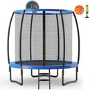 8/10 Feet Recreational Trampoline with Basketball Hoop by LJGDeals