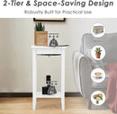 Set of 2 Versatile 2-Tier End Table with Storage Shelf by LJGDeals