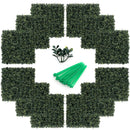 12 Pieces Artificial Peanut Leaf Hedges Panels by LJGDeals