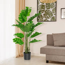5 Feet Artificial Tree Faux Monstera Deliciosa Plant for Home Indoor and Outdoor by LJGDeals
