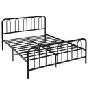Full/Queen Size Metal Bed Frame with Headboard and Footboard by LJGDeals