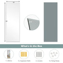 43 x 15 Inch Wall Mounted Frameless Full Length Mirror by LJGDeals