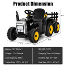 12V Ride on Tractor with 3-Gear-Shift Ground Loader for Kids 3+ Years Old by LJGDeals