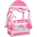 Portable Baby Playpen Crib Cradle with Carring Bag-Pink by LJGDeals