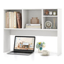 Computer Desktop Bookcase with 4 Cubbies and Open Back Compartment by LJGDeals