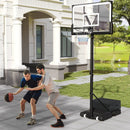 Portable Basketball Hoop Outdoor Basketball Goal System Adjustable for Kids Teens Adults by LJGDeals