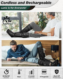 LX1 FOOT AND CALF COMPRESSION MASSAGER BLACK by Lunix