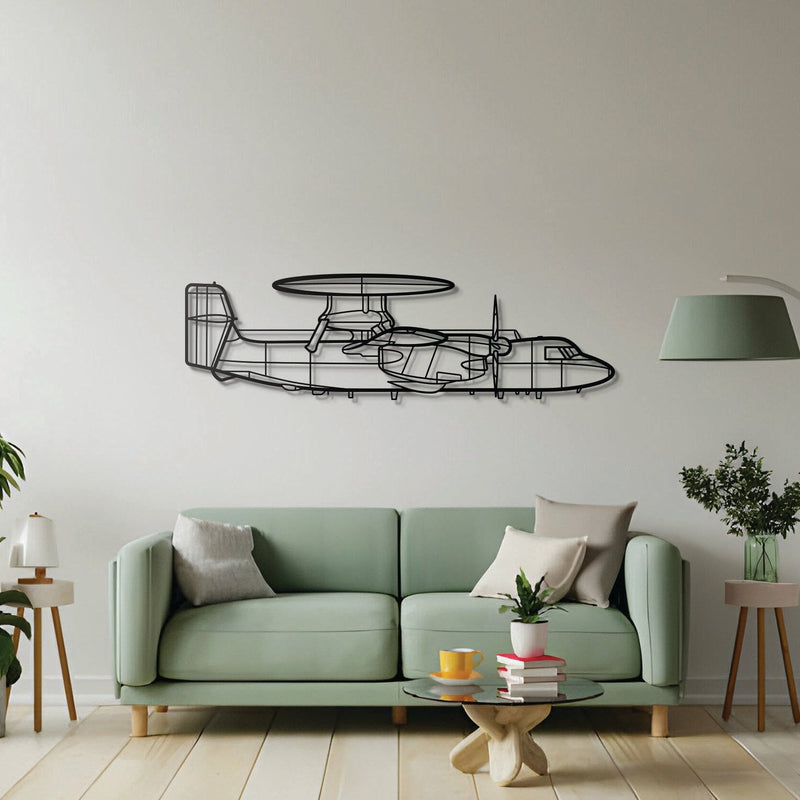 E-2D Hawkeye Metal Aircraft Wall Art - NCP0172