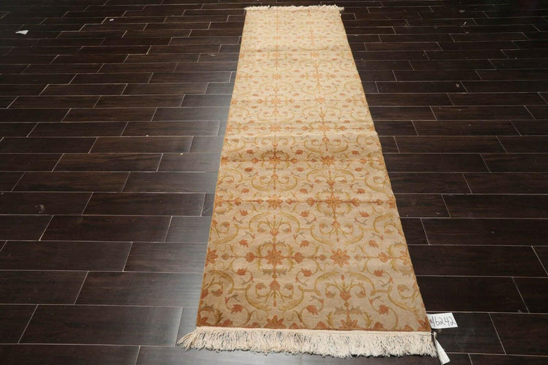 3' x 9'9" Runner Hand Knotted 100% Wool Tibetan Oriental Area Rug Moss