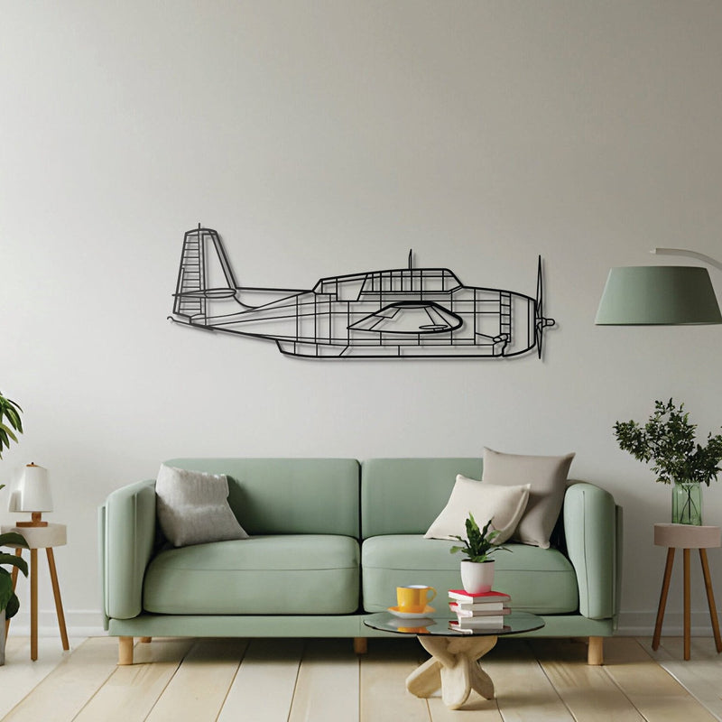 TBM-3N Metal Aircraft Wall Art - NCP0497