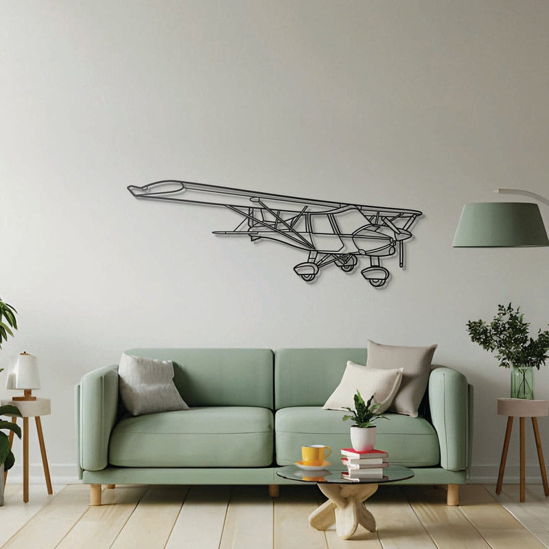 C42B Angle Metal Aircraft Wall Art - NCP0467