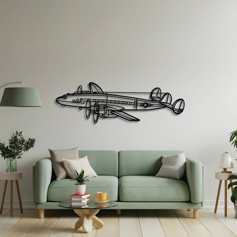 C-121A Constellation Angle Metal Aircraft Wall Art - NCP0530