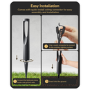 ALP50 6-Pack 2W 3000K Double-sided Light LED Landscape Pathway Light Package, 12V AC/DC