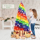 7 Feet Artificial Hinged Traditional Christmas Tree with Metal Stand by LJGDeals