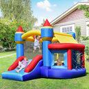 Castle Slide Inflatable Bounce House with Ball Pit and Basketball Hoop by LJGDeals
