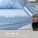 Kasentex Spring All Season Deep Pocket Fitted Sheet Set with Pillowcases, Room Decor, Graduation Gifts