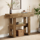 41.3" Console Table, 2-Tier Narrow Sofa Entryway Table with Storage