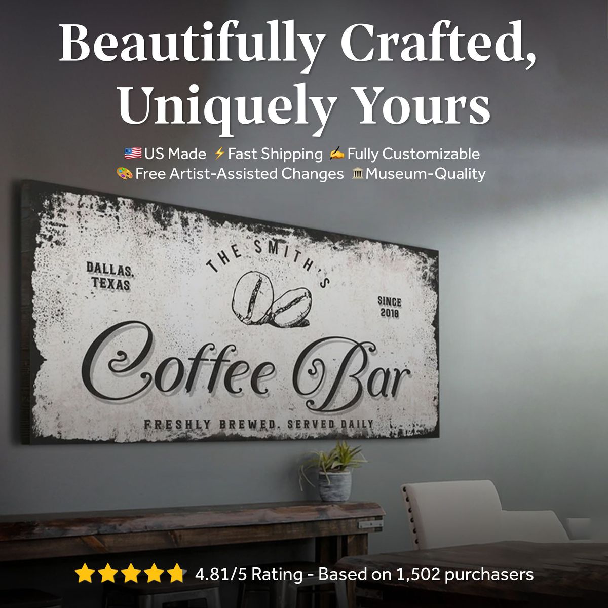 Coffee Bar Sign, photo 12 of 12