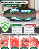 LX3 Carpal Tunnel & Wrist Pain Relief Device, Heated Air Compression Hand Massager, Charcoal Black