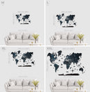 Wooden World Map Black by Enjoy The Wood