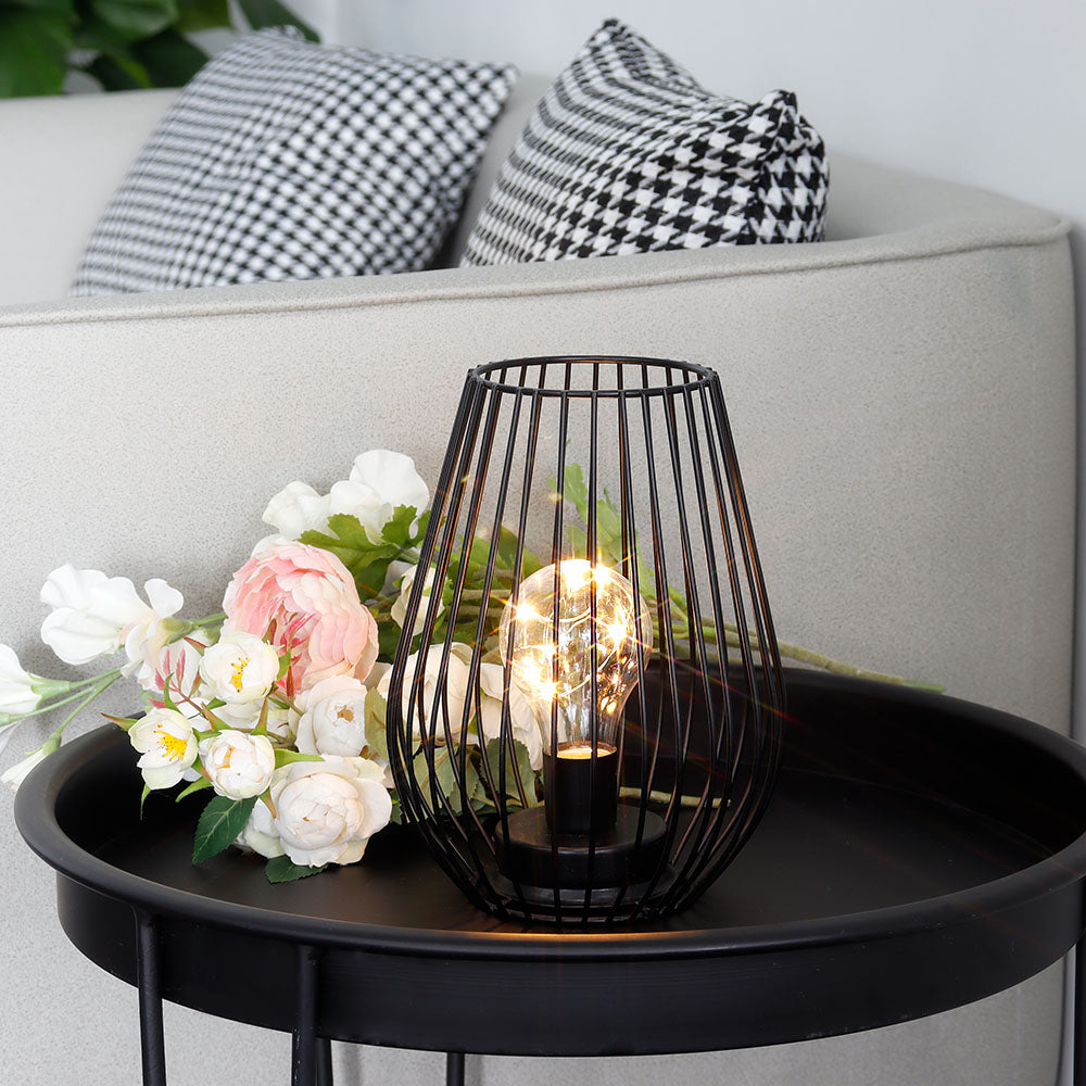 8'' Tall Cage ShapeTable Lamp Battery Lanterns, photo 3 of 7