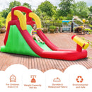 Inflatable Water Slide Bounce House with Climbing Wall and Jumper without Blower by LJGDeals