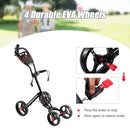 4 Wheel Folding Golf Pull Push Cart Trolley by LJGDeals