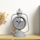 9.5" High Garden Antique Lantern Design Desk Clock (Grey) by JHY DESIGN