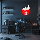 Ghostbusters Plexiglass Neon Art, Uv Print Neon Sign, Neon Light Sign, Neon Wall Art, Neon Sign, Neon Light Sign, Neon Gifts, Housewarming