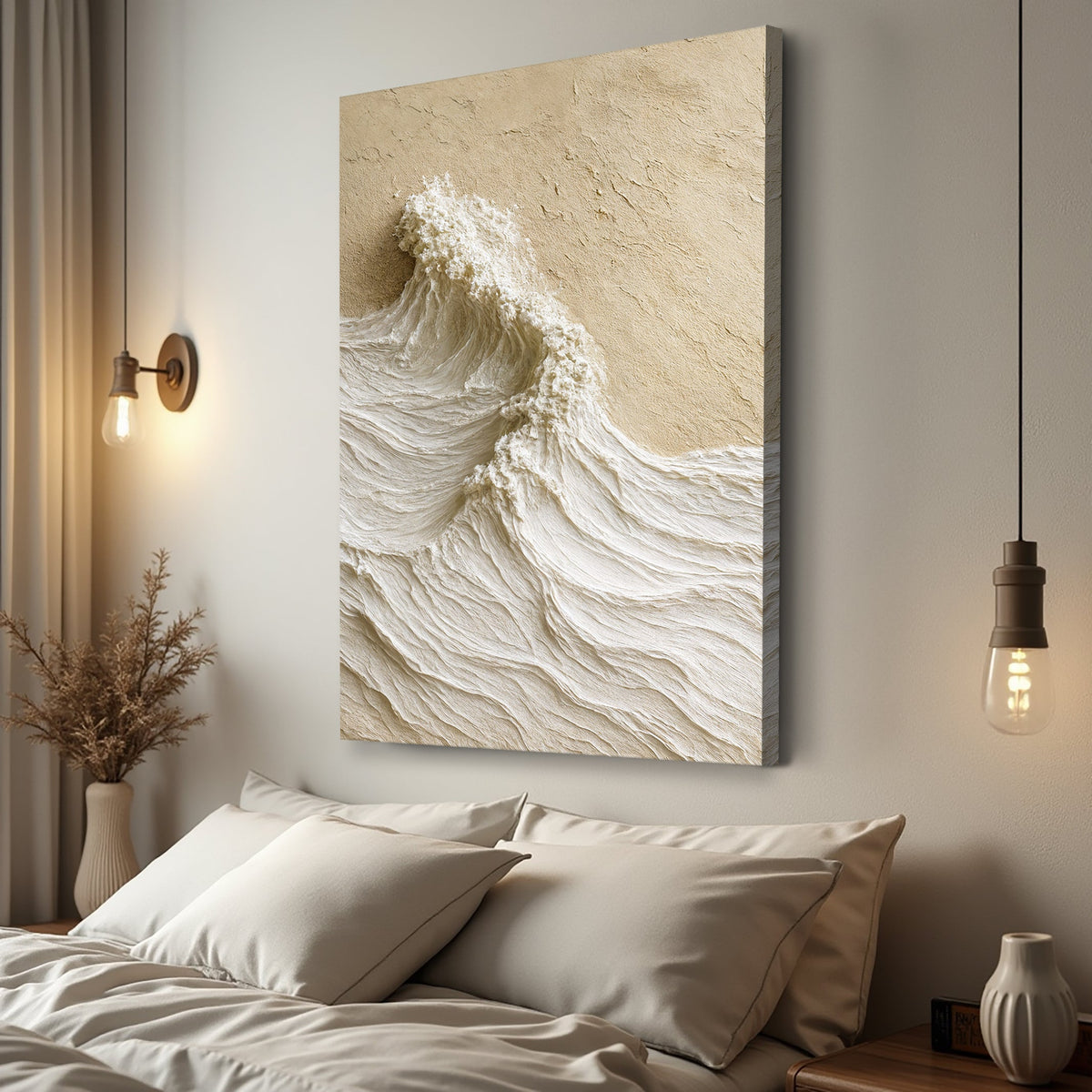 Modern Neutral Mountain Wall Art, photo 2 of 10