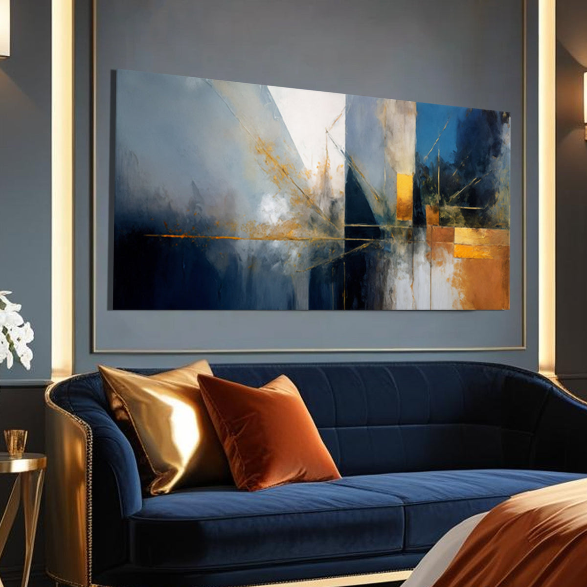Abstract Geometric Lines Wall Art III, photo 2 of 10