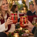 Crystal Christmas Tree Wine & Water Glasses - Set of 2
