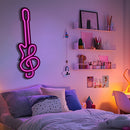 Guitar Note Metal Neon Wall Art- LN0091