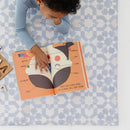 Blue Tile Vegan Leather Mat