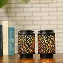 2 Pack Solar Lantern Lights Outdoor (Hollow Branch) by JHY DESIGN