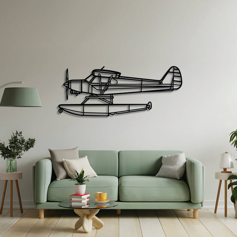 PA-18-150 Super Cub Metal Aircraft Wall Art - NCP0595