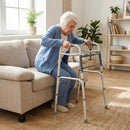 2-Button Folding Walker Lightweight with 7-Level Adjustable Height by LJGDeals